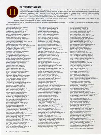 The President's Council, Autumn 2009